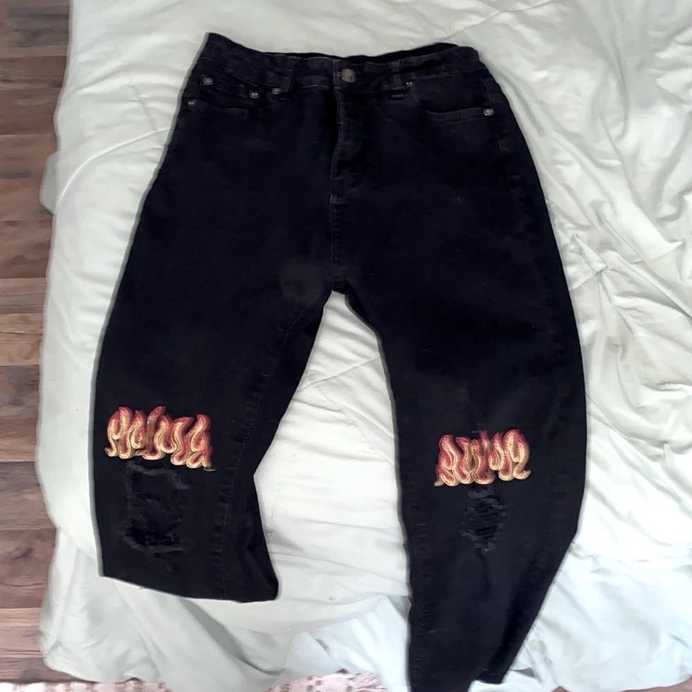 flame jeans
